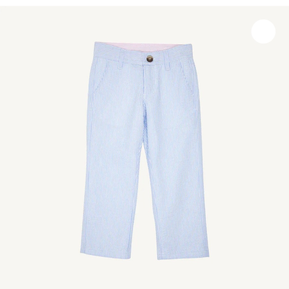 The Beaufort Bonnet Company Boys Blue Seersucker Prep School Pants